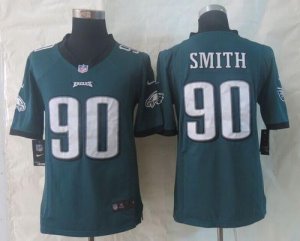Jerseys Factory Cheap Nike Eagles #90 Marcus Smith Midnight Gree