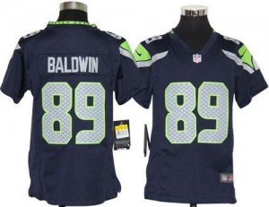 Jerseys Factory Cheap Nike Seahawks #89 Doug Baldwin Steel Blue