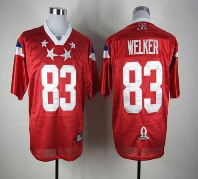 Jerseys Factory Cheap Patriots #83 Wes Welker Red 2012 Pro Bowl