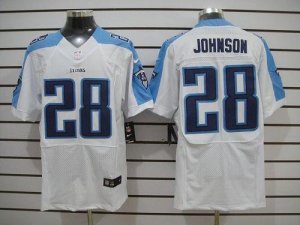 Jerseys Factory Cheap Nike Titans #28 Chris Johnson White Men's