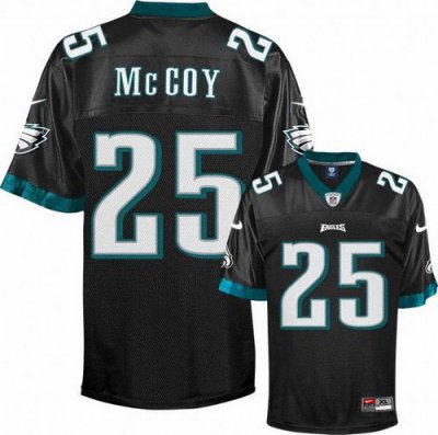 Jerseys Factory Cheap Nike Eagles #25 LeSean McCoy Black Stitche