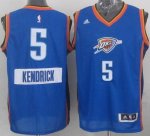 Jerseys Factory Cheap Thunder #5 Kendrick Perkins Blue 2014-15 C
