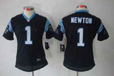 Jerseys Factory Cheap Nike Panthers #1 Cam Newton Black Team Col