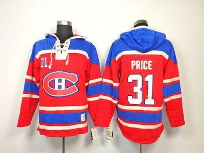 Jerseys Factory Cheap Canadiens #31 Carey Price Red Sawyer Hoode
