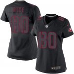 Jerseys Factory Cheap Nike 49ers #80 Jerry Rice Black Impact Wom