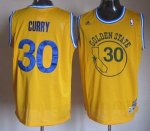 Jerseys Factory Cheap Warriors #30 Stephen Curry Gold Throwback