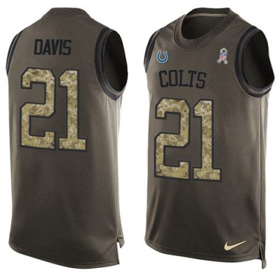Jerseys Factory Cheap Nike Colts #21 Vontae Davis Green Men's St