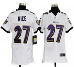 Jerseys Factory Cheap Nike Ravens #27 Ray Rice White Youth Embro