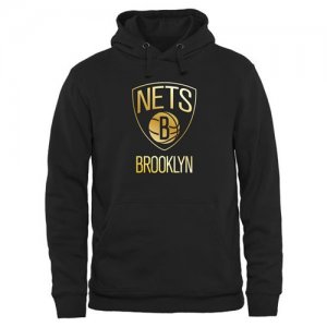 Jerseys Factory Cheap Brooklyn Nets Gold Collection Pullover Hoo