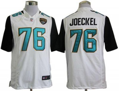 Jerseys Factory Cheap Nike Jaguars #76 Luke Joeckel White Men's