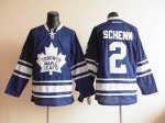 Jerseys Factory Cheap Maple Leafs #2 Luke Schenn Blue Third Embr