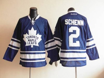 Jerseys Factory Cheap Maple Leafs #2 Luke Schenn Blue Third Embr