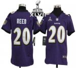 Jerseys Factory Cheap Nike Ravens #20 Ed Reed Purple Team Color