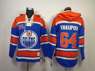 Jerseys Factory Cheap Oilers #64 Nail Yakupov Light Blue Sawyer