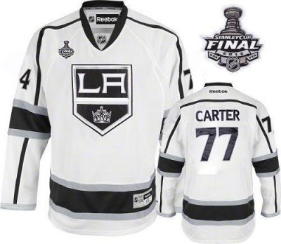 Jerseys Factory Cheap Kings #77 Jeff Carter White Road 2012 Stan