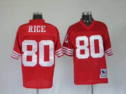 Jerseys Factory Cheap Mitchell and Ness 49ers Jerry Rice #80 Sti