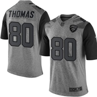 Jerseys Factory Cheap Nike Jaguars #80 Julius Thomas Gray Men's