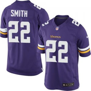 Jerseys Factory Cheap Nike Vikings #22 Harrison Smith Purple Tea