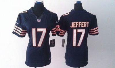 Jerseys Factory Cheap Nike Bears #17 Alshon Jeffery Navy Blue Te