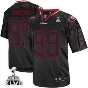 Jerseys Factory Cheap Nike 49ers #99 Aldon Smith Lights Out Blac