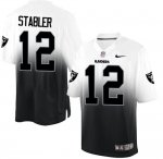 Jerseys Factory Cheap Nike Raiders #12 Kenny Stabler White/Black