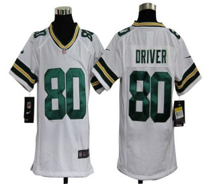 Jerseys Factory Cheap Nike Packers #80 Donald Driver White Youth