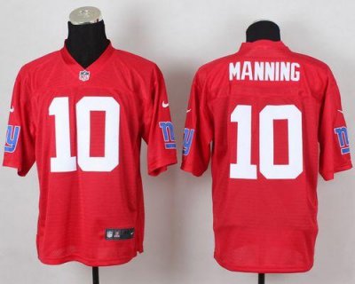 Jerseys Factory Cheap Nike Giants #10 Eli Manning Red Men's Stit