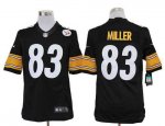 Jerseys Factory Cheap Nike Steelers #83 Heath Miller Black Team