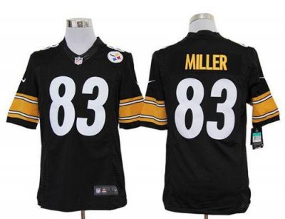Jerseys Factory Cheap Nike Steelers #83 Heath Miller Black Team