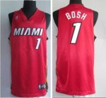 Jerseys Factory Cheap Heat #1 Chris Bosh Embroidered Red NBA Jer