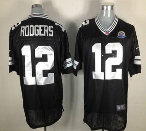 Jerseys Factory Cheap Nike Packers #12 Aaron Rodgers Black Shado