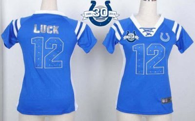 Jerseys Factory Cheap Nike Colts #12 Andrew Luck Royal Blue With