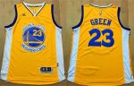 Jerseys Factory Cheap Warriors #23 Draymond Green Gold Stitched