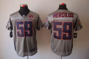 Jerseys Factory Cheap Nike Texans #59 Whitney Mercilus Grey Shad