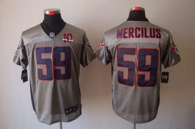 Jerseys Factory Cheap Nike Texans #59 Whitney Mercilus Grey Shad