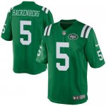 Jerseys Factory Cheap Nike Jets #5 Christian Hackenberg Green Me