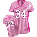 Jerseys Factory Cheap Nike Raiders #34 Bo Jackson Pink Women's B