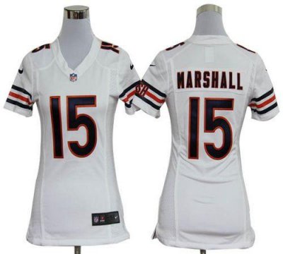 Jerseys Factory Cheap Nike Bears #15 Brandon Marshall White Wome