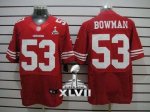 Jerseys Factory Cheap Nike 49ers #53 NaVorro Bowman Red Team Col