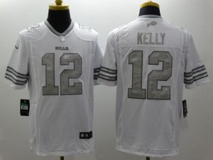 Jerseys Factory Cheap Nike Bills #12 Jim Kelly White Men's Stitc