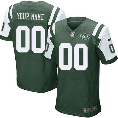 Jerseys Factory Cheap Nike New York Jets Customized Green Embroi