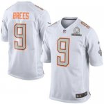 Jerseys Factory Cheap Nike Saints #9 Drew Brees White Pro Bowl M