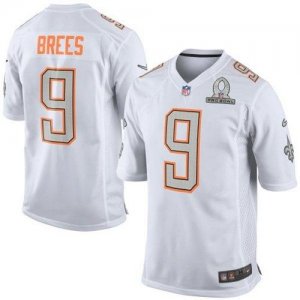 Jerseys Factory Cheap Nike Saints #9 Drew Brees White Pro Bowl M