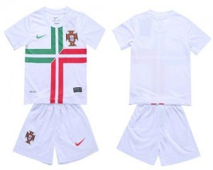 Jerseys Factory Cheap Portugal Blank 2012/2013 White Away Kid So