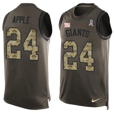 Jerseys Factory Cheap Nike Giants #24 Eli Apple Green Men's Stit