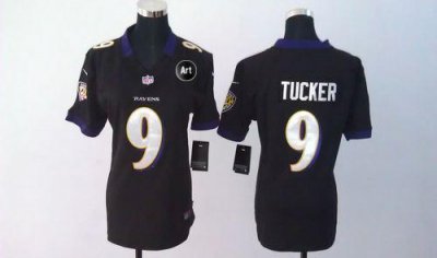 Jerseys Factory Cheap Nike Ravens #9 Justin Tucker Black Alterna