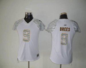 Jerseys Factory Cheap Saints #9 Drew Brees White Women's Zebra F
