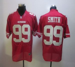 Jerseys Factory Cheap Nike 49ers #99 Aldon Smith Red Stitched NF