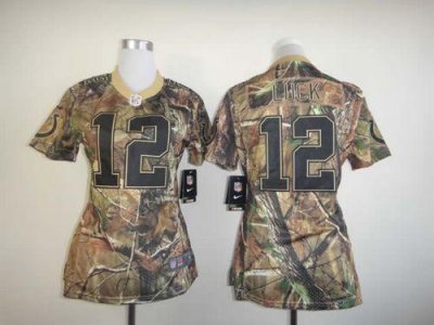 Jerseys Factory Cheap Nike Colts #12 Andrew Luck Camo Women's Em