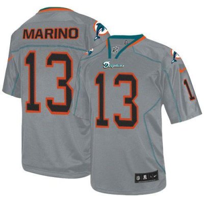 Jerseys Factory Cheap Nike Dolphins #13 Dan Marino Lights Out Gr
